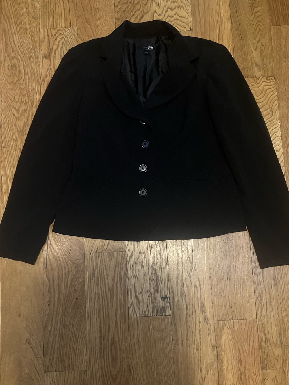 east 5th Essentials Women's Sport Coat Suit Blazer Black Size 8 Used Good
